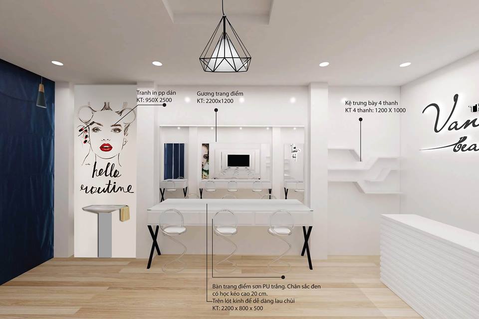 Sản xuất - Thi công Studio makeup Vân Miu Beauty