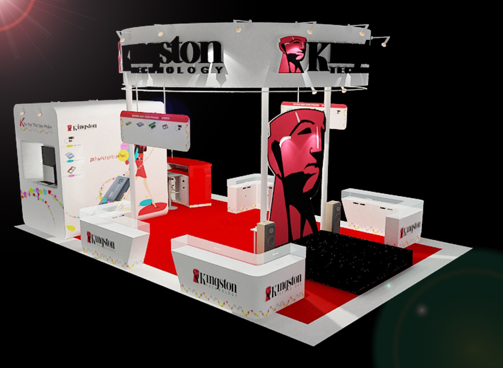 Gian hàng triển lãm & hoạt đông Marketing Brand KINGSTON