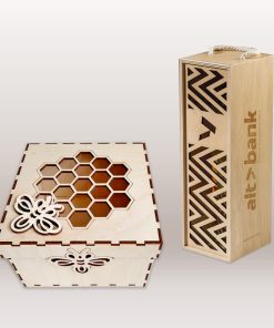 Hộp gỗ cắt, khắc Laser