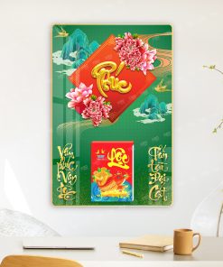 CHỮ THƯ PHÁP _PHÚC, LỘC, TÀI, AN_50 MẪU LỊCH GỖ TRÁNG GƯƠNG