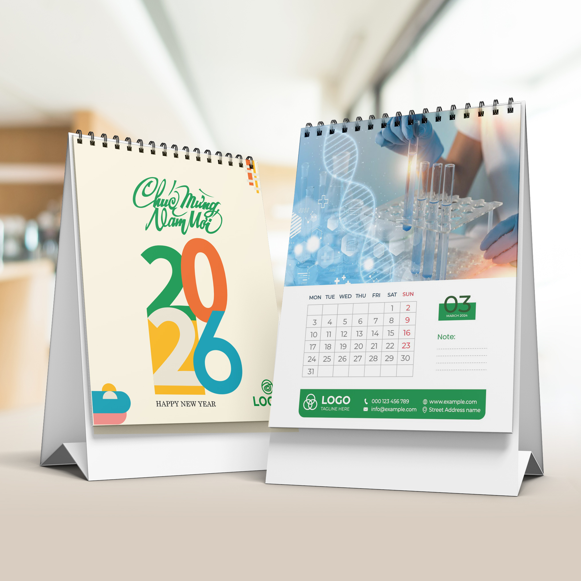 LỊCH ĐỂ BÀN 2026_ MẪU ĐỨNG