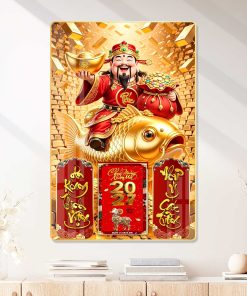 THẦN TÀI, PHẬT_LỊCH GỖ TRÁNG GƯƠNG 1 KHÁNH