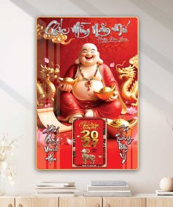 MẪU LỊCH THẦN TÀI_LỊCH GỖ TRÁNG GƯƠNG 1 KHÁNH