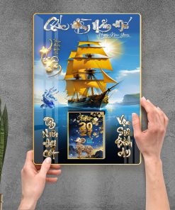 MẪU LỊCH THUẬN BUỒM XUÔI GIÓ_LỊCH GỖ TRÁNG GƯƠNG 1 KHÁNH
